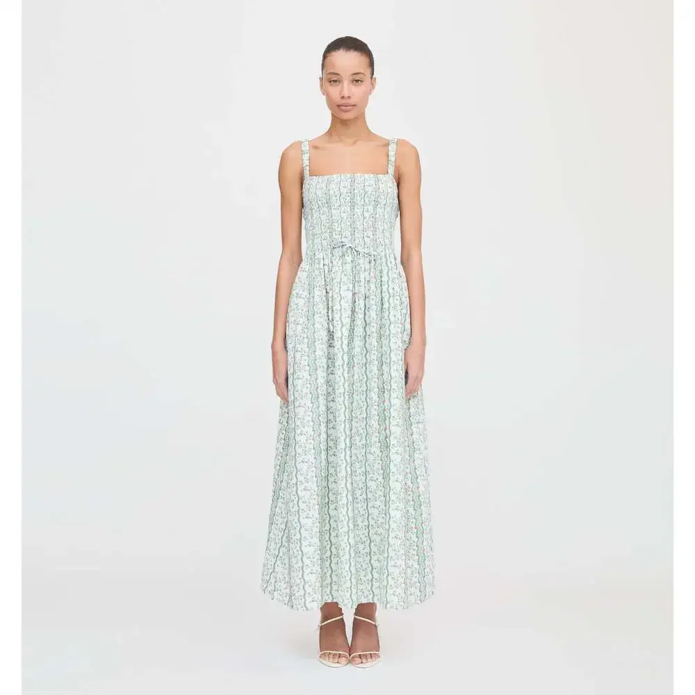 Hill House Home The Anita Nap Dress - Green Provence Floral Size MGreen Provence - Picture 2 of 6